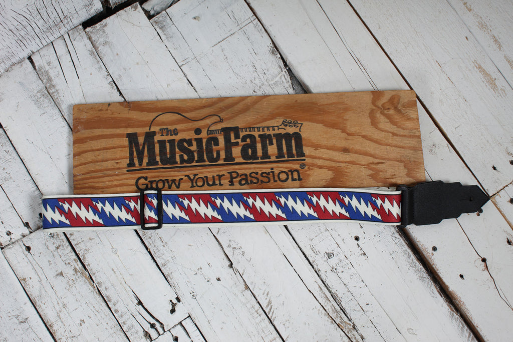 D'Angelico Limited Edition Grateful Dead Lightning Bolt Guitar Strap