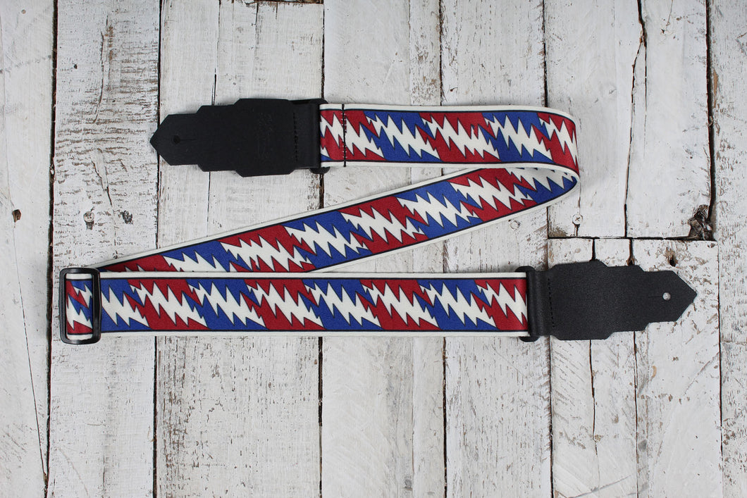 D'Angelico Limited Edition Grateful Dead Lightning Bolt Guitar Strap