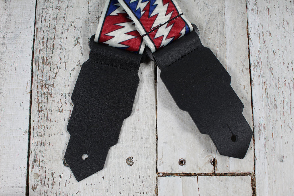 D'Angelico Limited Edition Grateful Dead Lightning Bolt Guitar Strap