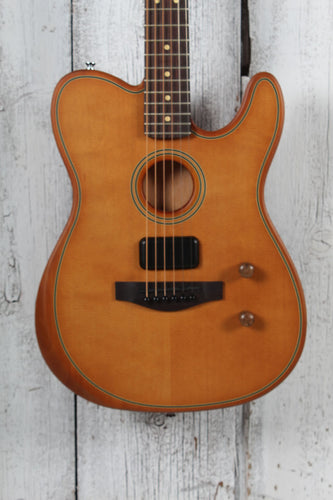 Fender Acoustasonic Standard Telecaster Acoustic Electric Guitar Aged Natural
