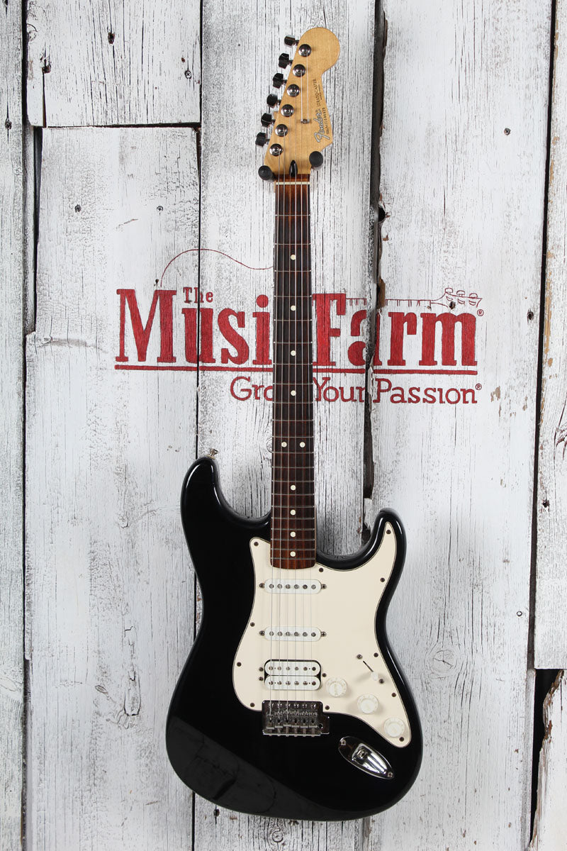 Fender 2002 Standard Strat HSS Solid Body Stratocaster Electric Guitar Black Secondary image