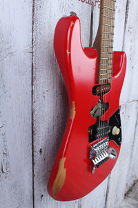 EVH Frankenstein Relic Series Electric Guitar Red Relic with Gig Bag
