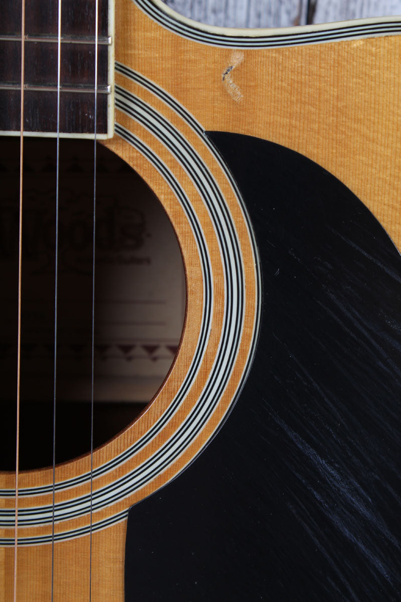 Woods W93A Acoustic Electric Dreadnought Guitar Natural Finish