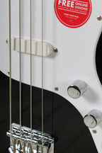 Squier Sonic Bronco Bass 4 String Electric Bass Guitar Black Finish