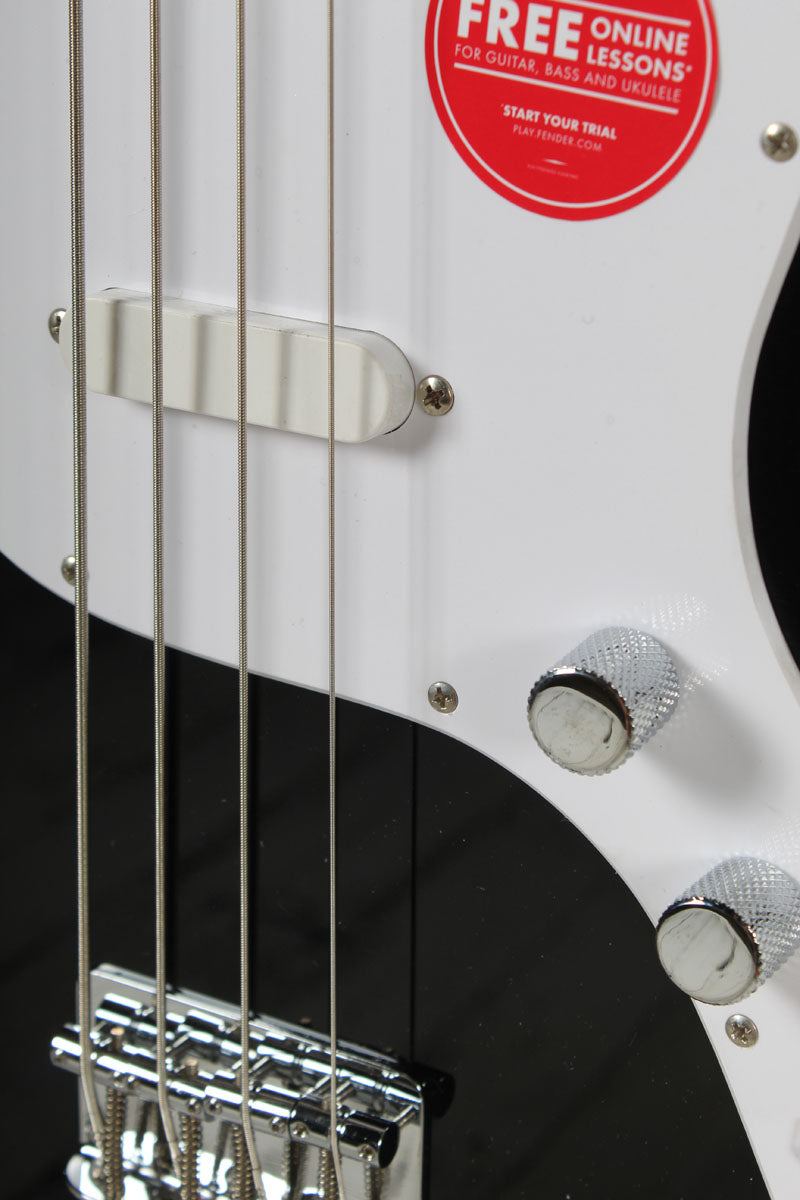 Squier Sonic Bronco Bass 4 String Electric Bass Guitar Black Finish