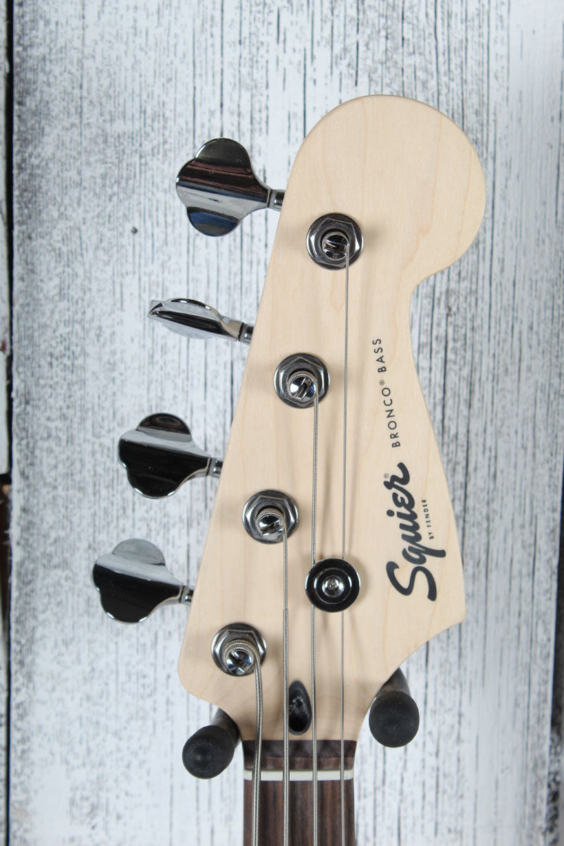 Squier Sonic Bronco Bass 4 String Electric Bass Guitar Black Finish