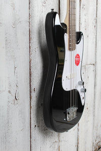 Squier Sonic Bronco Bass 4 String Electric Bass Guitar Black Finish