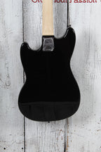 Squier Sonic Bronco Bass 4 String Electric Bass Guitar Black Finish