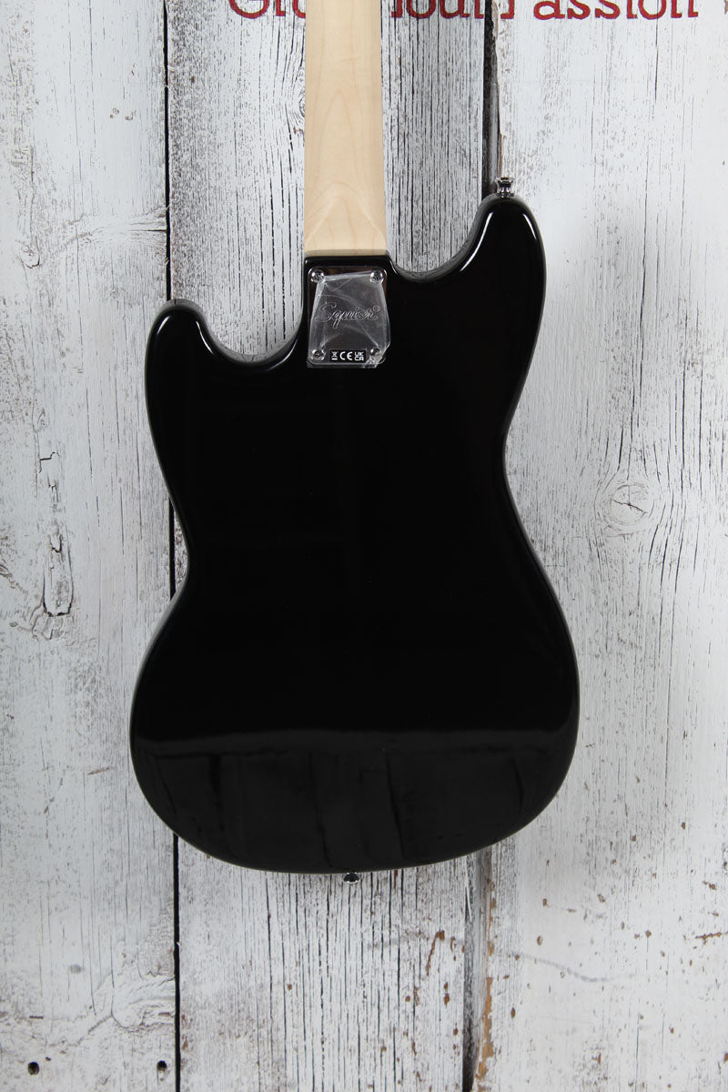 Squier Sonic Bronco Bass 4 String Electric Bass Guitar Black Finish