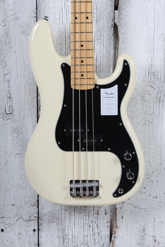Fender Standard Precision Bass 4 String Electric Bass Guitar Olympic White