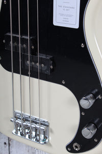 Fender Standard Precision Bass 4 String Electric Bass Guitar Olympic White