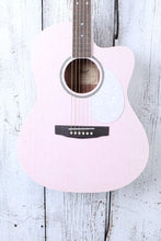 Load image into Gallery viewer, Cort Jade Classic Cutaway Acoustic Electric Guitar Pastel Pink Open Pore