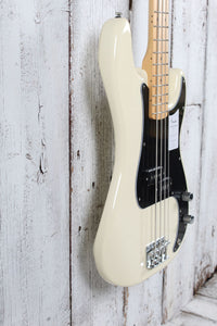Fender Standard Precision Bass 4 String Electric Bass Guitar Olympic White