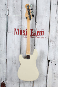 Fender Standard Precision Bass 4 String Electric Bass Guitar Olympic White