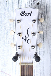 Cort Jade Classic Cutaway Acoustic Electric Guitar Pastel Pink Open Pore