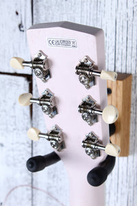 Cort Jade Classic Cutaway Acoustic Electric Guitar Pastel Pink Open Pore