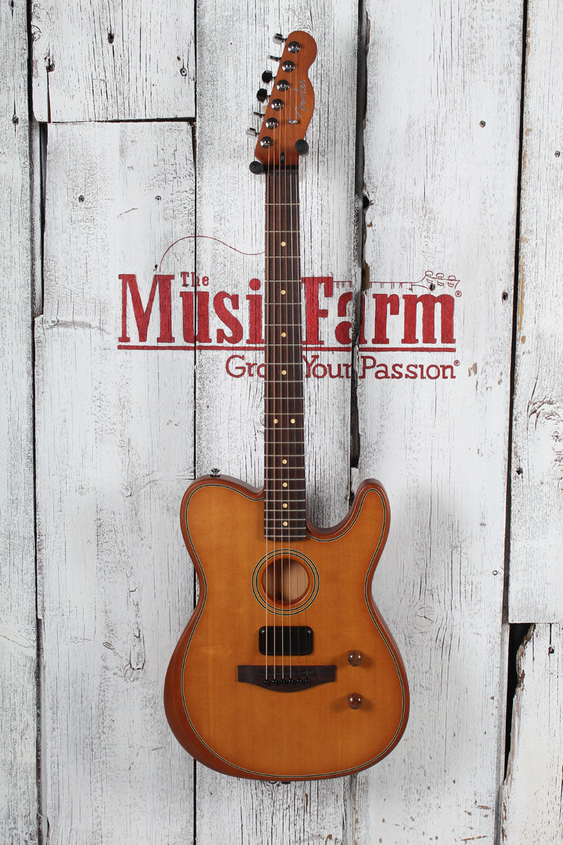 Fender Acoustasonic Standard Telecaster Acoustic Electric Guitar Aged Natural Secondary image