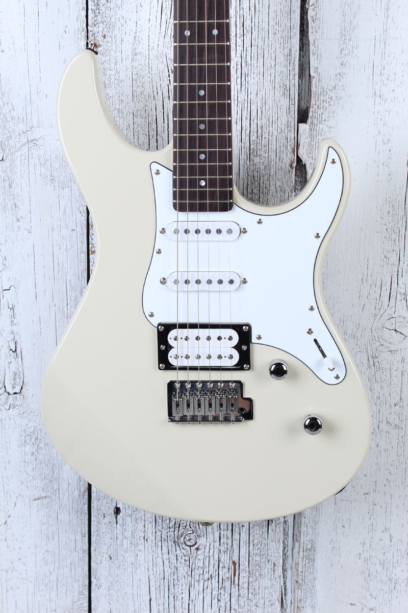 Yamaha PAC112V Double Cut Solid Body Electric Guitar Vintage White Finish