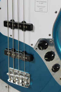 Fender Standard Jazz Bass 4 String Electric Bass Guitar Aqua Marine Metallic