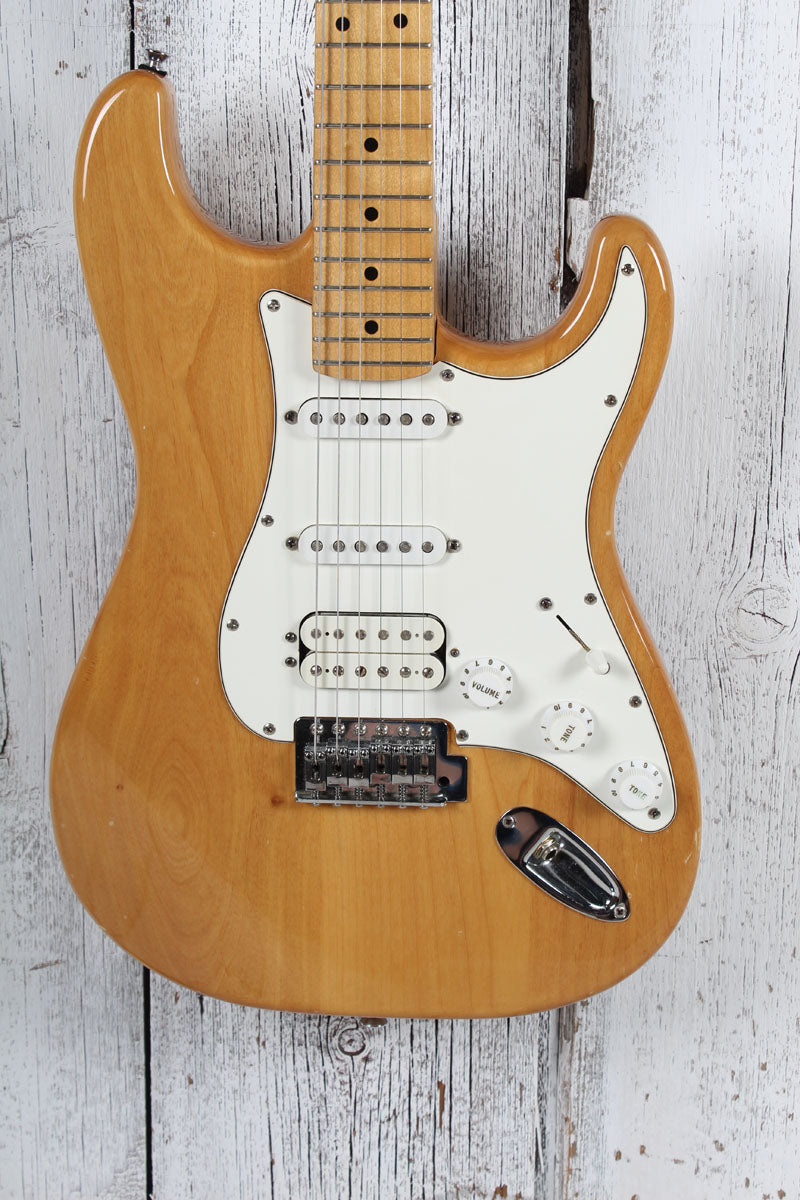 Aria STG Series STG-004 Solid Body Electric Guitar Natural Finish