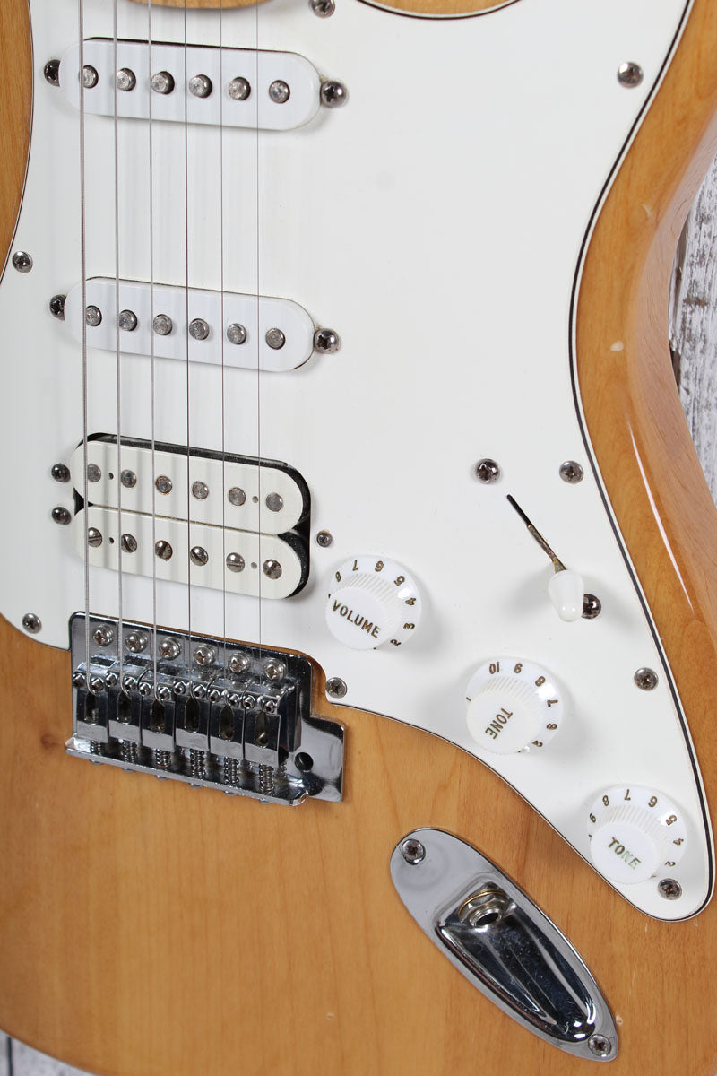 Aria STG Series STG-004 Solid Body Electric Guitar Natural Finish