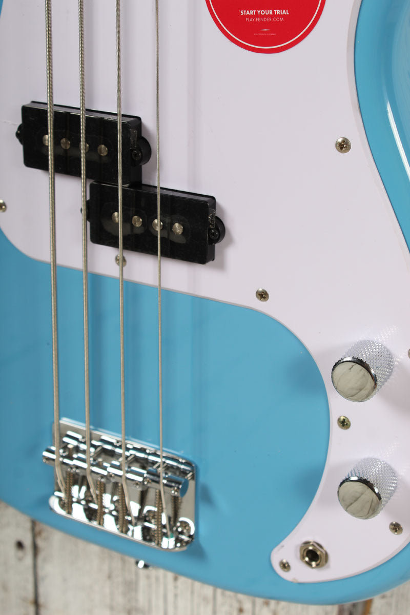 Squier Sonic Precision Bass 4 String Electric Bass Guitar California Blue