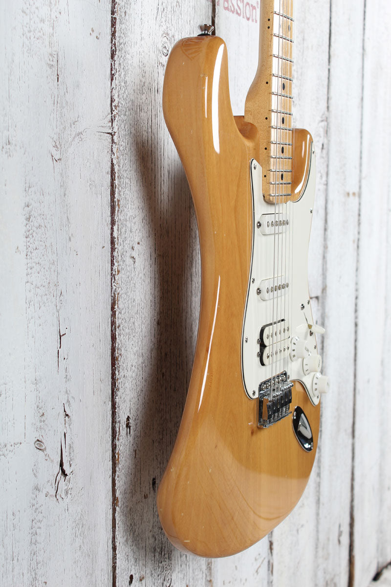 Aria STG Series STG-004 Solid Body Electric Guitar Natural Finish