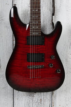 Load image into Gallery viewer, Schecter 2019 Demon-6 Electric Guitar Flame Maple Top Crimson Red Burst