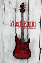 Load image into Gallery viewer, Schecter 2019 Demon-6 Electric Guitar Flame Maple Top Crimson Red Burst