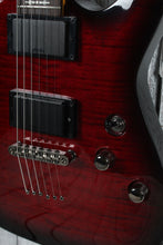 Load image into Gallery viewer, Schecter 2019 Demon-6 Electric Guitar Flame Maple Top Crimson Red Burst