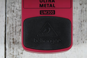 Behringer UM300 Ultra Metal Pedal Electric Guitar Distortion Effects Pedal
