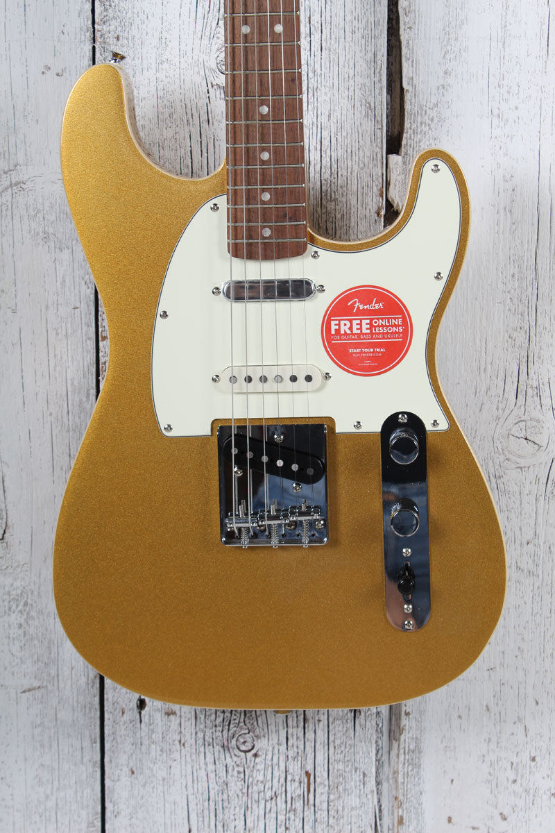 Squier Paranormal Custom Nashville Stratocaster Electric Guitar Aztec Gold