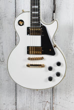 Load image into Gallery viewer, Epiphone Les Paul Custom Electric Guitar Alpine White Finish with Gig Bag