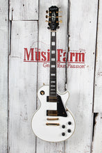 Load image into Gallery viewer, Epiphone Les Paul Custom Electric Guitar Alpine White Finish with Gig Bag