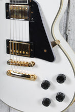 Load image into Gallery viewer, Epiphone Les Paul Custom Electric Guitar Alpine White Finish with Gig Bag