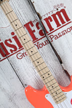 Squier Sonic Bronco Bass 4 String Electric Bass Guitar Tahitian Coral Finish