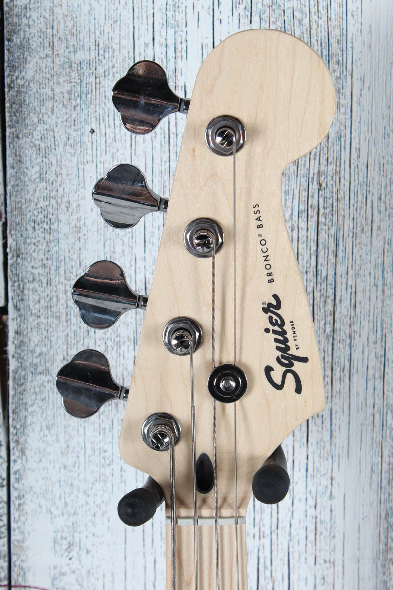 Squier Sonic Bronco Bass 4 String Electric Bass Guitar Tahitian Coral Finish