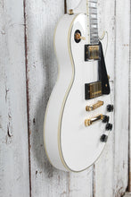 Load image into Gallery viewer, Epiphone Les Paul Custom Electric Guitar Alpine White Finish with Gig Bag