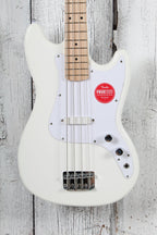 Squier Sonic Bronco Bass 4 String Electric Bass Guitar Arctic White Finish