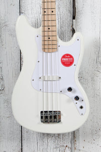 Squier Sonic Bronco Bass 4 String Electric Bass Guitar Arctic White Finish