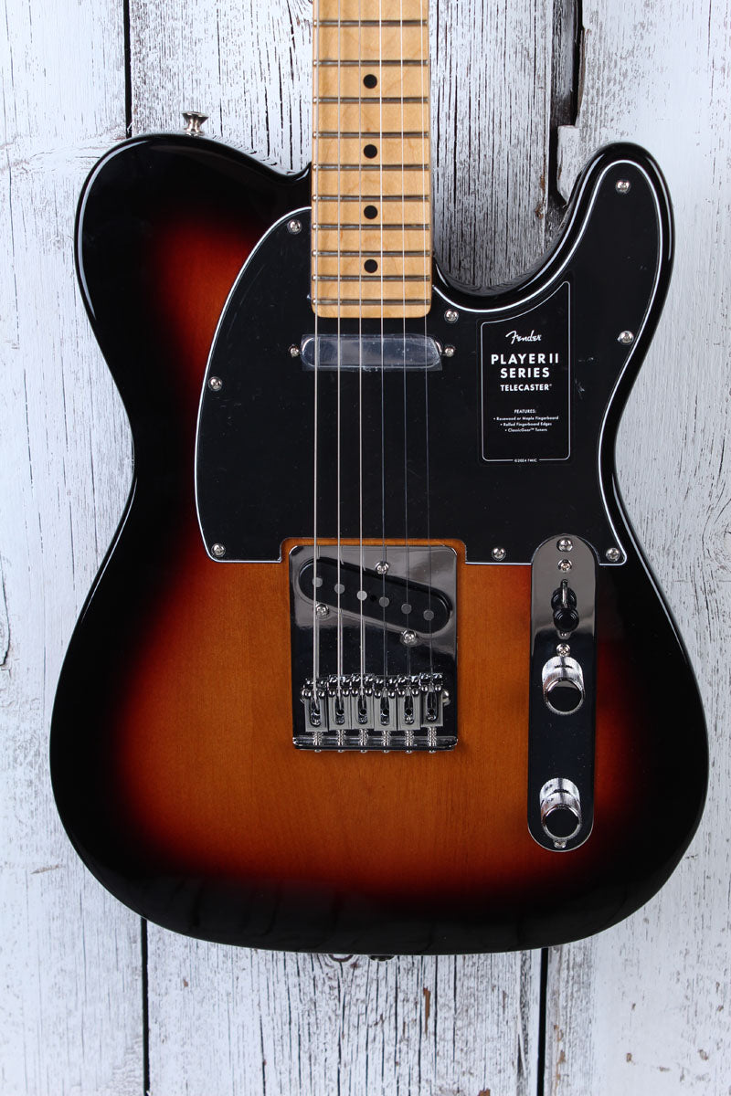 Fender Player II Telecaster Solid Body Electric Guitar 3-Color Sunburst Finish