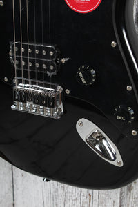 Squier Sonic Stratocaster HT H Electric Guitar Black Pickguard and Black Finish
