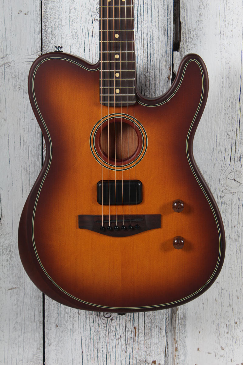 Fender Acoustasonic Standard Telecaster Acoustic Electric Guitar Honey Burst Main image