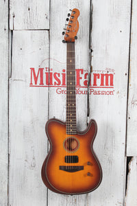 Fender Acoustasonic Standard Telecaster Acoustic Electric Guitar Honey Burst