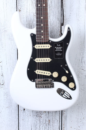 Fender Player II Stratocaster Solid Body Electric Guitar Polar White Finish