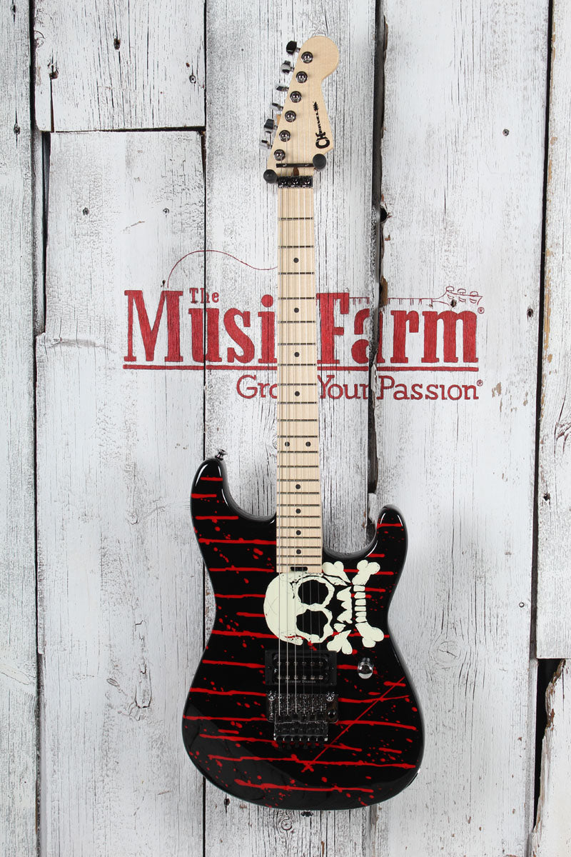 Charvel Warren DeMartini Signature Pro-Mod Blood and Skull Electric Guitar Secondary image