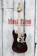 Charvel Warren DeMartini Signature Pro-Mod Blood and Skull Electric Guitar