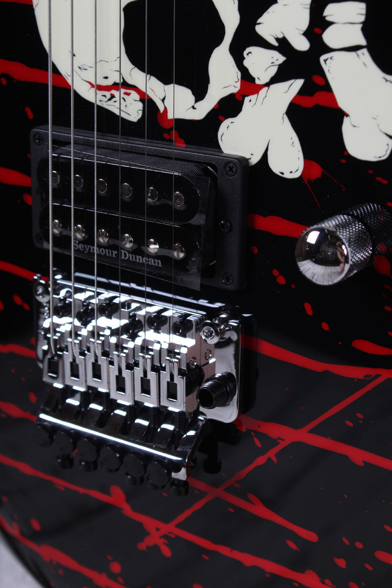 Charvel Warren DeMartini Signature Pro-Mod Blood and Skull Electric Guitar