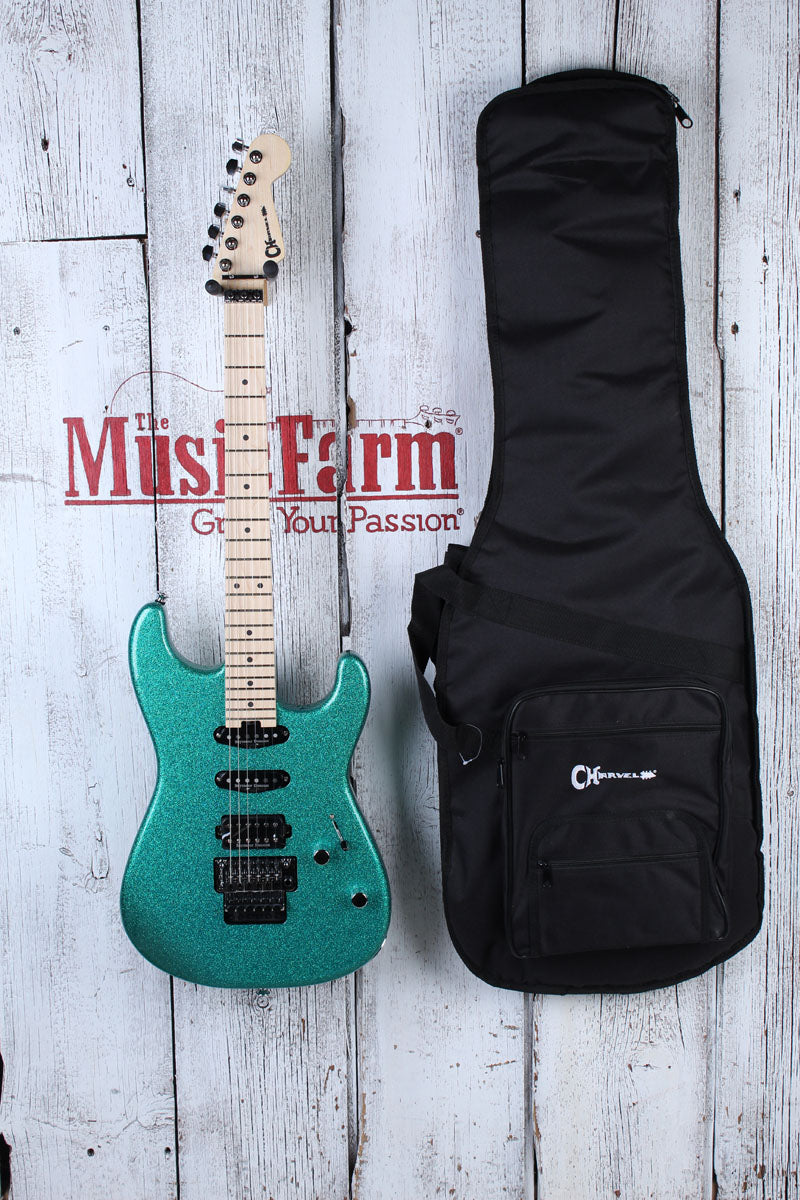 Charvel Pro-Mod San Dimas Style 1 HSS FR M Electric Guitar Aqua Flake w Gig Bag
