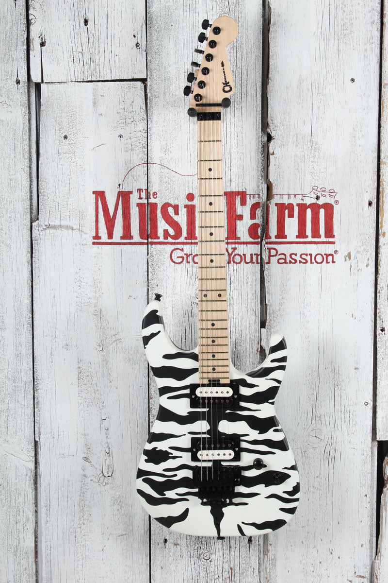 Charvel Satchel Signature Pro Mod DK Bengal Electric Guitar Satin White Bengal